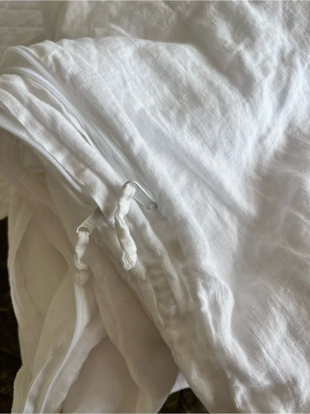 MATTEO BEDDING WHITE LINEN DIVET COVER KING